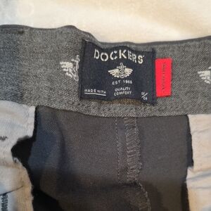 Dockers 360 Flex Charcoal Trousers 38x32